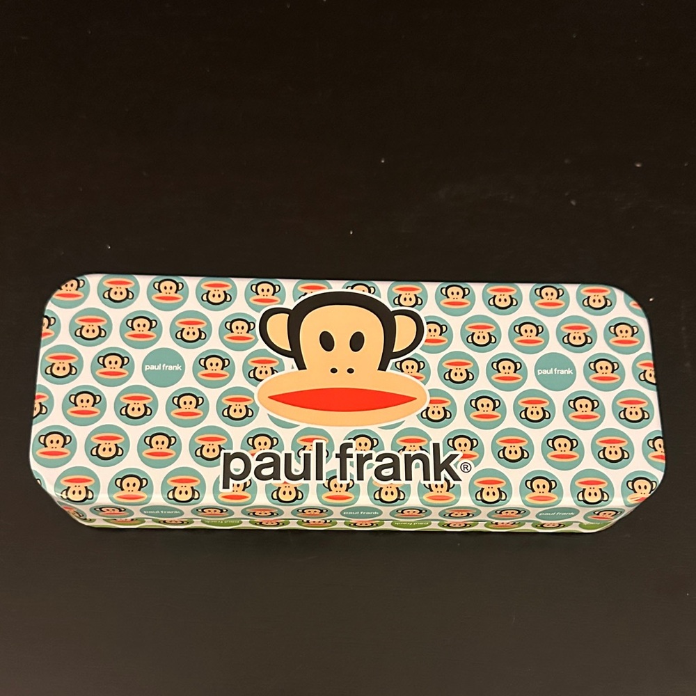 Paul Frank Teal Julius Pattern Pencil Case